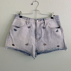 Butterfly Jean Shorts